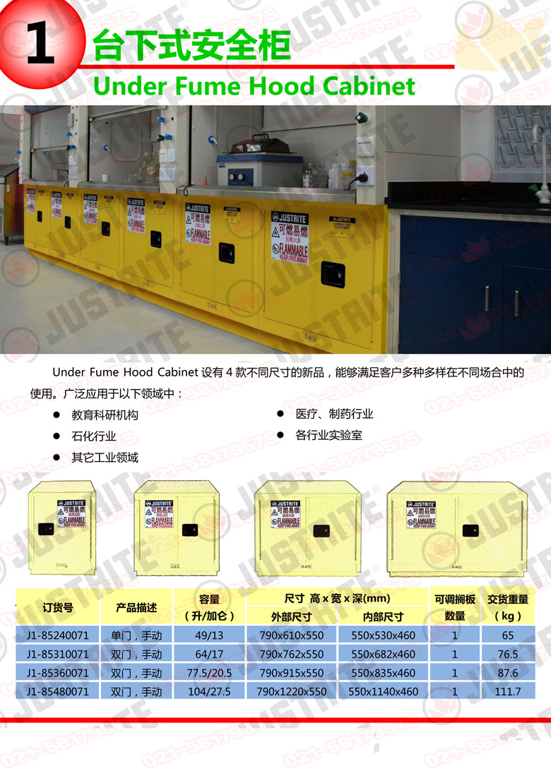 美國杰斯瑞特，防火安全柜，justrite防火柜，justrite安全柜，防爆柜justrite,8945001,1F1996
