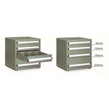雙軌工具柜580×525×665mm(四個抽屜) 綠色，F(xiàn)C-665N