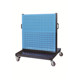 移動型雙面物料架960×640×1156mm(2方孔2百葉)，XKM-2222