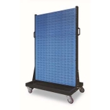 移動型雙面物料整理架960×610×1560mm(6百葉)，KM-2306，1H9329